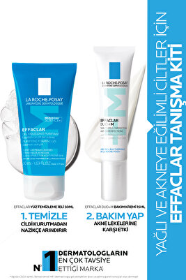 Yağlı ve Akneye Eağilimli Ciltler için Tanışma Seti: Effaclar Yüz Yıkama Jeli & Duo+M Bakım Kremi ürün fotoğrafı