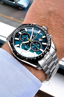 Exclusive Erkek Kol Saati Özel Kutulu 3 Atm Su Geçirmez Gümüş Renk Çelik Kordon Cbk449 ürün fotoğrafı