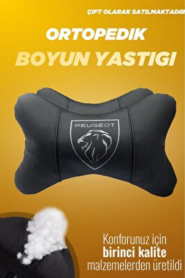 Peugeot Yeni Logo Boyun Yastığı 2 Adet Ekstra Yumuşak ürün fotoğrafı