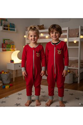 Bebek Çocuk Nakışlı Uzun Kollu, Çift Taraflı Fermuar, Mikro Polar Uyku Tulumu Tog 2 ürün fotoğrafı