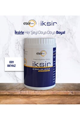İksir Su Bazlı Evsel Dönüşüm Boyası - Beyaz (MOBİLYA - FAYANS - TEZGAH - DOLAP- PLASTİK - CAM) ürün fotoğrafı