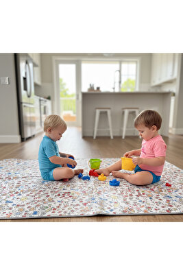 145x210cm Family Sıvı Geçirmez Mama Sandalyesi Altı Için Yer Örtüsü, Ömürlük ürün fotoğrafı