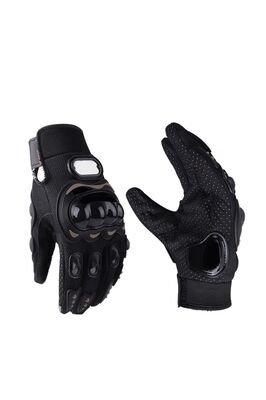 Motosiklet Eldiveni Dokunmatik Uzun Siyah Motor Eldiven Kemik Avuç Içi Korumalı Motorcu Eldiveni Nx1 ürün fotoğrafı
