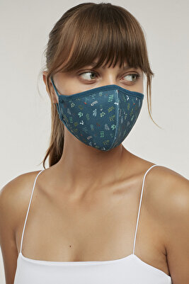 Çok Renkli Desenli Maske ürün fotoğrafı