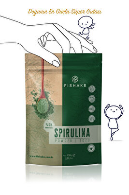 Organik Spırulına Tozu / Powder Premıum 100 gr ürün fotoğrafı