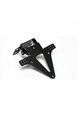 Universal Motosiklet Katlanır Plakalık Sinyal Bağlantılı Siyah Supermoto ürün fotoğrafı