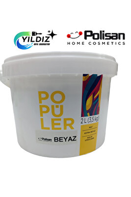 Popüler Ekonomik Fiyatlı İç Cephe Duvar ve Tavan Boyası 3.5 Kg Beyaz ürün fotoğrafı