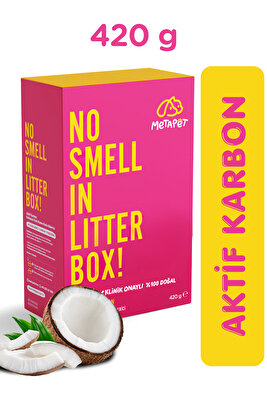 Kokusuz Aktif Karbonlu, Kedi Kumu Tuvaleti Için Giderici, Kokusu Doğal Idrar Çiş Giderme, 420 gram ürün fotoğrafı