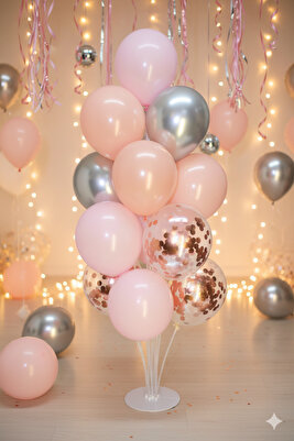 Balon Süsleme Standı Parti Süsleme Aparatı 13 Çubuklu 100 Cm ürün fotoğrafı