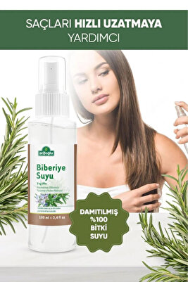 Biberiye Suyu Sprey 100 ml Saçları Hızlı Uzatmaya Yardımcı %100 Bitki Suyu ürün fotoğrafı