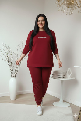 Uzun Kol Yan Çıtçıtlı Takım ürün fotoğrafı