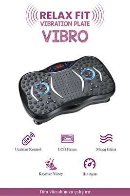Vibro Vibration Plate Egzersiz Ve Titreşimli Basen Karın Kol Bacak Spor Aleti ürün fotoğrafı