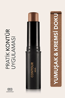 Yumuşak Dokulu Stik Kontür (KOYU TON) - Stick Contour - 003 Medıum Deep - 8690604554874 ürün fotoğrafı