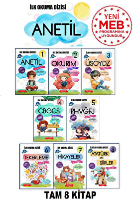 1.sınıf Kolay Ve Hızlı Okuma Seti Anetil Ilk Okuma ürün fotoğrafı
