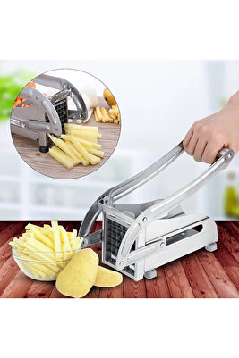 Çelik Patates Dilimleyici - Çok Fonksiyonlu Patates Dilimleyici, Sebze Doğrayıcı &amp;amp; Rendeli A ürün fotoğrafı