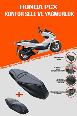 Honda Pcx Konfor Sele Ve Yağmurluk Kılıf ürün fotoğrafı