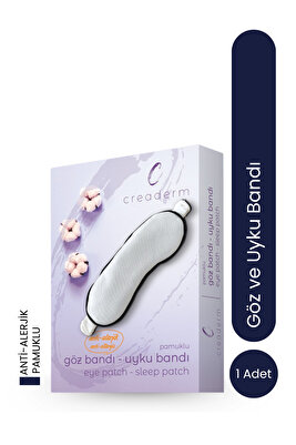%100 PAMUKLU UYKU GÖZLÜĞÜ/GÖZ BANDI/ ANTİ ALERJİK YIKANABİLİR BOYA KİMYASAL İÇERMEZ EYE SLEEP PATCH ürün fotoğrafı