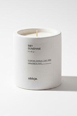 Odunsu Kokulu, Dekoratif Beton Mum Dikey Form Tek Fitil ürün fotoğrafı