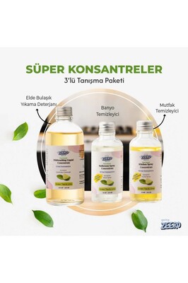 Süper Konsantreler 3'lü Tanışma Paketi - Lime &amp; Okaliptüs Doğal Temizlik ürün fotoğrafı