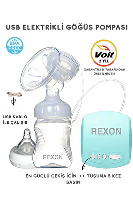 Elektrikli Göğüs Pompası Masaj Ve Biberon Özellikli Süt Sağma Pompası Mavi ürün fotoğrafı