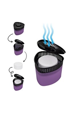 500 gr Nem Alıcılı Ve Rutubet Giderici Aparat Üçgen Lavanta (Tablet Dahil) ürün fotoğrafı