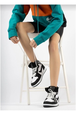 Siyah - Boğazlı Unısex Spor Ayakkabı ürün fotoğrafı