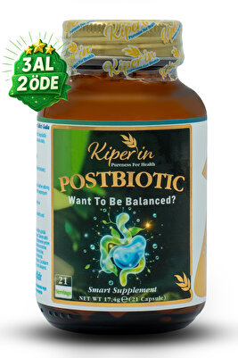 Postbiyotik 210 Milyar Cfu Rhamnosus & Plantarum Sindirim (21Kapsül & 700mg) | Akıllı Gıda Takviyesi ürün fotoğrafı