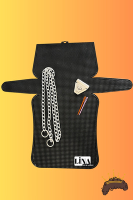 Plastik Çanta Kanvas Gümüş Seti / ürün fotoğrafı