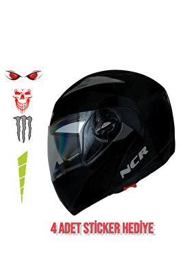 Çene Açılır Parlak Kask Vizörlü(ECE BELGELİ) ürün fotoğrafı
