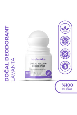 Doğal Roll-on Lavanta Deodorant Organik Ter Kokusu Önleyici 50 ml ürün fotoğrafı