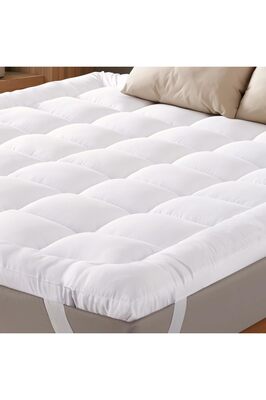 Dört Köşe Lastikli Uyku Pedi Mikro Pamuklu Kumaş Ortopedik 400 gr , Çamaşır Makinesinde Yıkanabilir ürün fotoğrafı