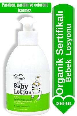Bebek Losyonu | Organik Içerikli | Zeytinyağı &amp; Aloe Vera | Paraben &amp; Parafin Içermez | 300 ml ürün fotoğrafı