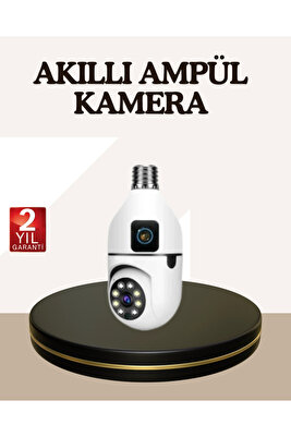 İki Yönlü Sesli WiFi Kamera – Ampul Tipi Ev ve Ofis Güvenlik Kamerası ürün fotoğrafı
