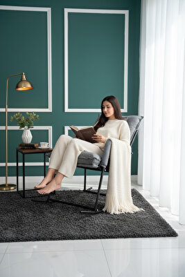 Alice Sallanır Sandalye &amp; Dinlenme Koltuğu Sallanan Sandalye Tv Koltuğu Keten Gri ürün fotoğrafı