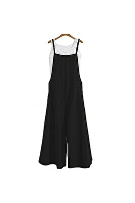 Günlük Askılı Bol Kesim Yazlık Kadın Tulum ürün fotoğrafı