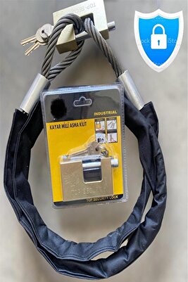 motorsiklet 1,5 metre 10 mm Kesilmez Çelik Halat Motorsiklet Bağlama Halat Motosiklet Zincir kılıflı ürün fotoğrafı