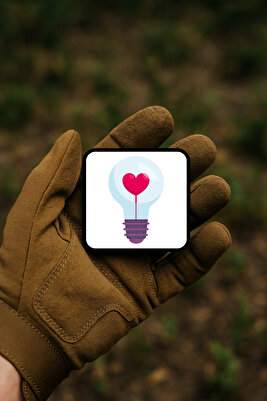 Kalp Şeklinde Filamentli Ampul “Love Idea” Patch / Peç / Arma ürün fotoğrafı