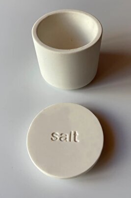 Beton Tuzluk Kapaklı Beyaz ürün fotoğrafı