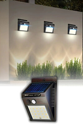 Ledli Solar Güneş Enerji Panelli Sensörlü Lamba ürün fotoğrafı