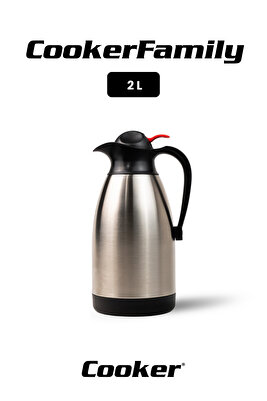 Çiftkatlı Çelik Termos 2 Lt ürün fotoğrafı