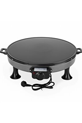 Termostatlı Elektrikli Katmer,Gözleme,Börek,Ekmek Sacı Büyük Boy 2000w (Ayak Hediyeli) ürün fotoğrafı