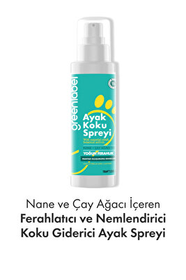 Nane ve Çay Ağacı İçeren Ayak Koku Giderici Sprey 100 ml ürün fotoğrafı