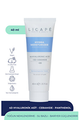 Yoğun Nemlendirici Aydınlatıcı 4D Hyaluronik Asit Su Bazlı Moisturizer Krem 40ml ürün fotoğrafı
