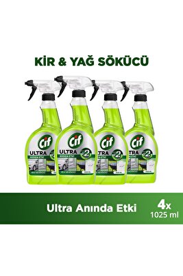 Ultra Anında Etki Kir Ve Yağ Çözücü 1025 ml X4 ürün fotoğrafı