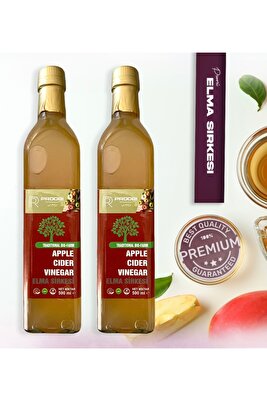 Yıllanmış Elma Sirkesi Içilebilir Doğal Fermantasyon Canlı Sirke 500 Ml 2'li Paket(1000Ml) ürün fotoğrafı