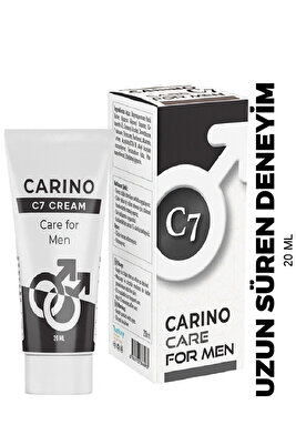 C7 Care For Man Erkek Kremi 20ml - Etkili Formül - Long Time ürün fotoğrafı
