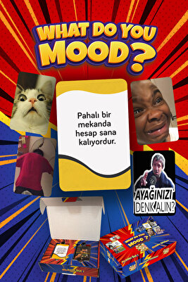 Modun Nedir Eğlenceli Grup Arkadaş Aile Kutu Oyunu Hangisi Mod Moodun Do You Meme Memes bilmece ürün fotoğrafı