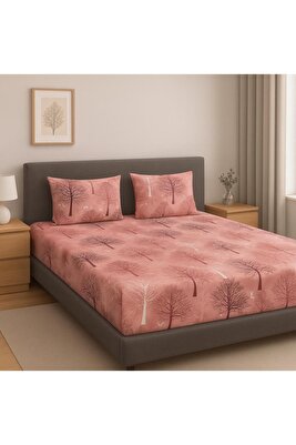 Pembe Life Battal Çift Kişilik Lastikli Çarşaf Takımı Ecpembeağaç ürün fotoğrafı