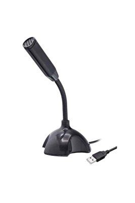 TAK-ÇALIŞTIR GÜRÜLTÜ ENGELLEME ÖZELLİKLİ 360 DERECE DÖNEBİLEN MASAÜSTÜ USB BİLGİSAYAR MİKROFONU ürün fotoğrafı