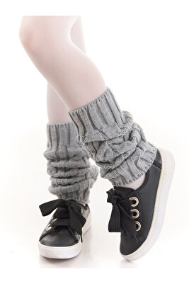 Kalın Gri Kız Çocuk Tozluk ürün fotoğrafı